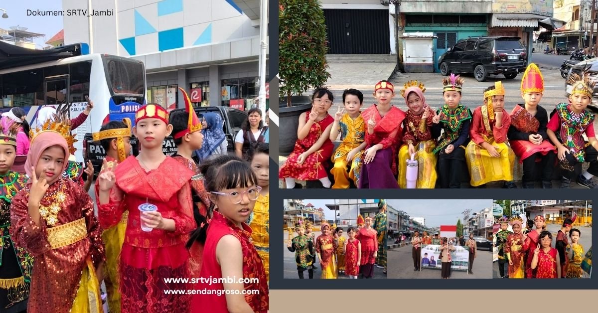 SDS Jainalanda Ikuti Pawai Ta’aruf MTQ Ke-IV Kecamatan Pasar Jambi
