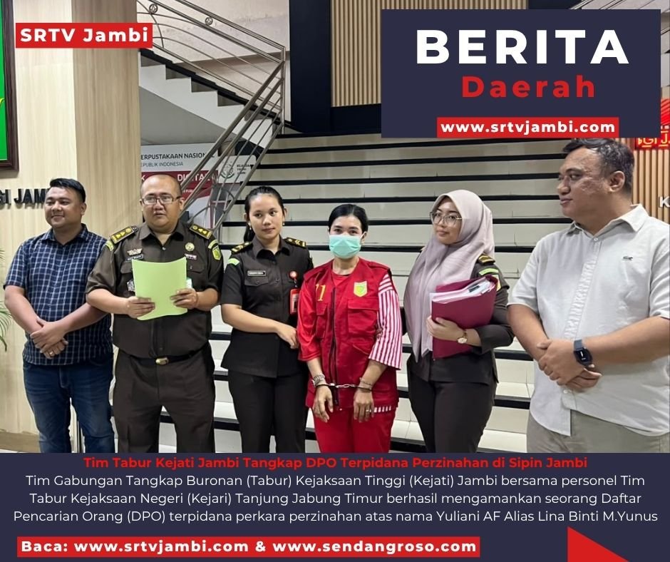 Tim Tabur Kejati Jambi Bekuk DPO Terpidana Perzinahan yang Setahun Lebih Buron