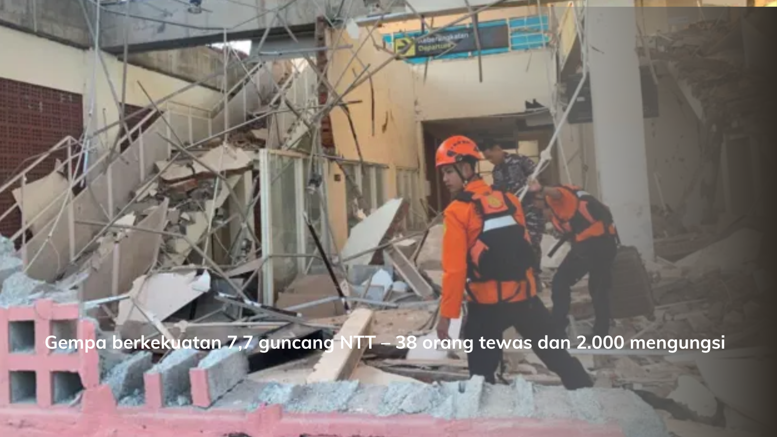 Bumi Nusa Tenggara Timur Diguncang Gempa 7,7 Magnitudo: 38 Orang Dilaporkan Meninggal Dunia dan Ribuan Warga Mengungsi