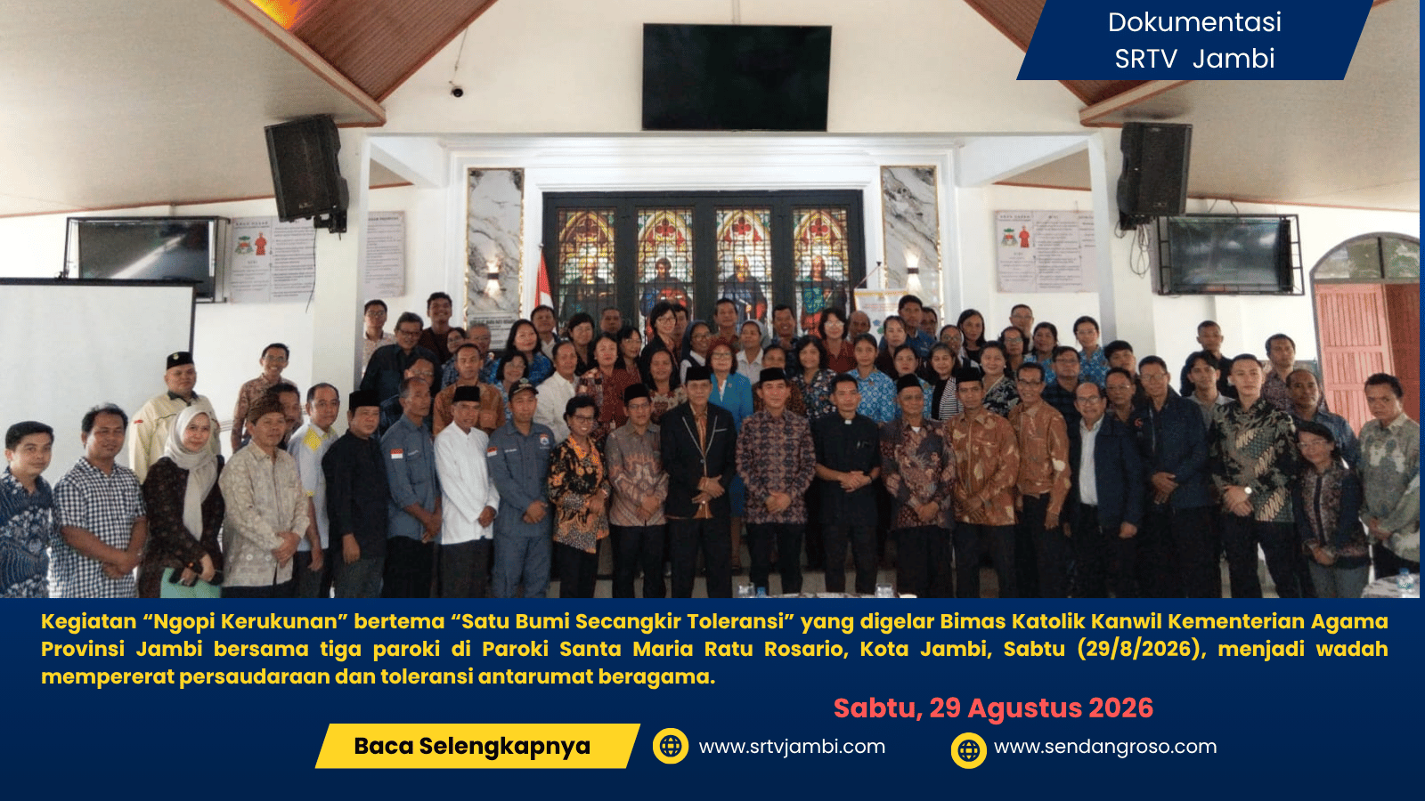 Ngopi Kerukunan di Jambi, Enam Agama Bersatu dalam Semangat “Satu Bumi Secangkir Toleransi”