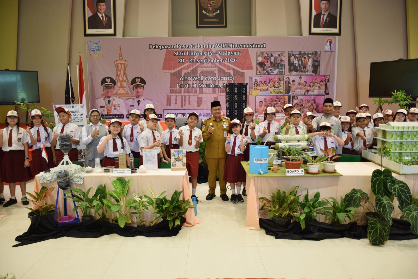 Wali Kota Jambi Lepas Kontingen SD Xaverius 1 ke Ajang Sains Internasional WICE Malaysia