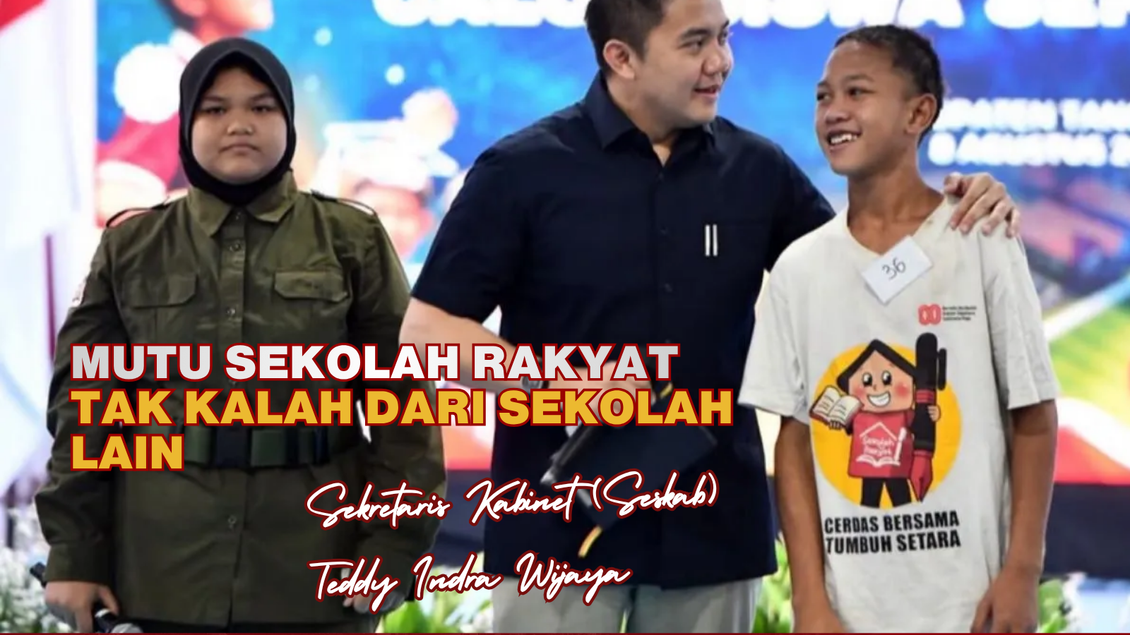 Seskab Teddy Indra Wijaya Tegaskan Mutu Sekolah Rakyat Mampu Bersaing dan Cetak Generasi Beradab