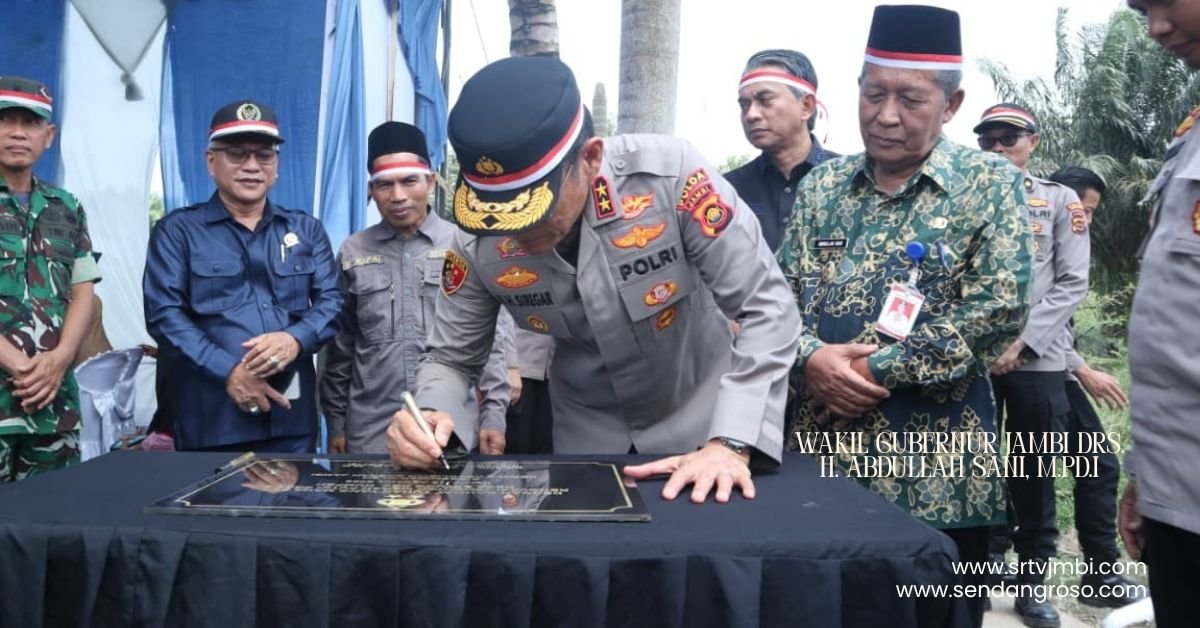 Wagub Jambi Hadiri Peresmian Infrastruktur Penghubung Bersama Presiden RI Secara Virtual